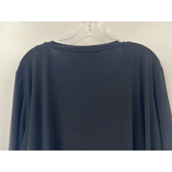 Ali Miles Women's Multicolor Black and Brown Tunic 3/4 Sleeve Shirt Size 2XL - Picture 8 of 8